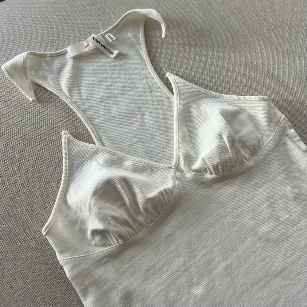 GLENN MARTENS H&M Ribbed Invisible Tank Top - Picture 4 of 10